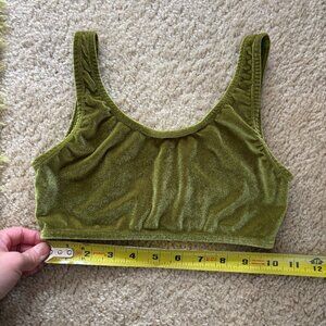 EUC Hot Cakes Pole Top - Matcha Green, Size S/M